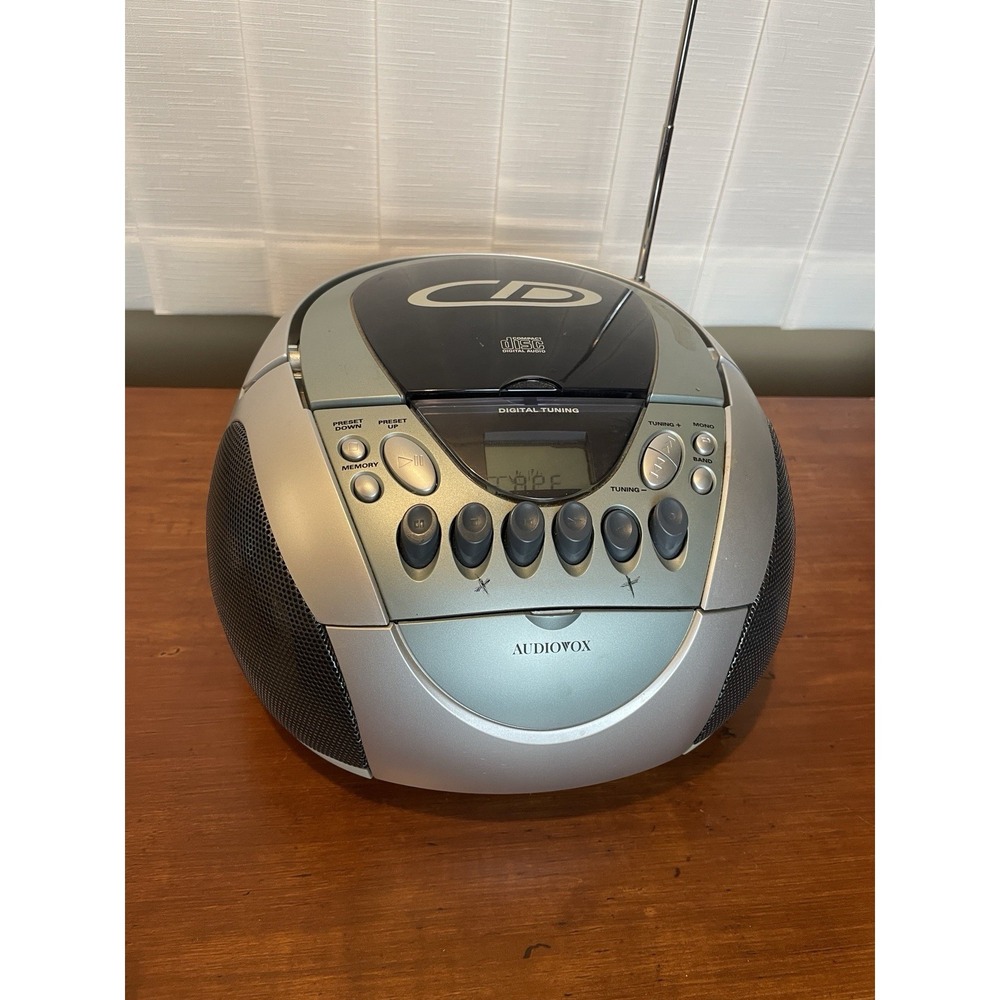 Audiovox CDP1386 CD Cassette Player AM FM Radio Tested And Working